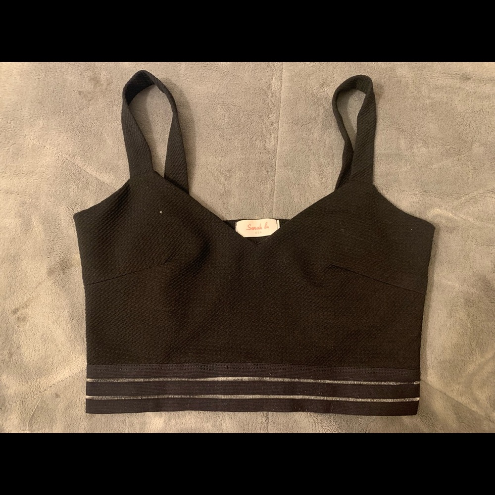 Black crop top